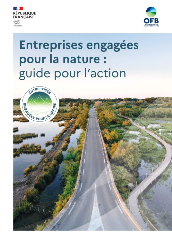 Couverture du guide Entreprises engagées pour la nature : guide pour l'action